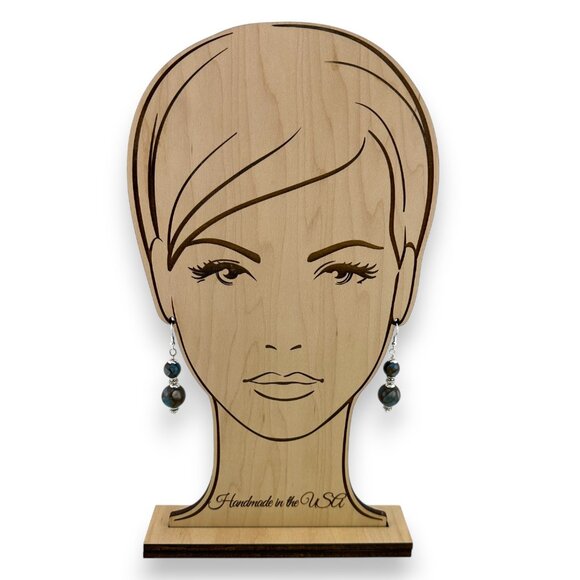 Golden Aqua Quartz Dangle Earrings 925 Sterling Silver Hooks - Picture 2 of 8